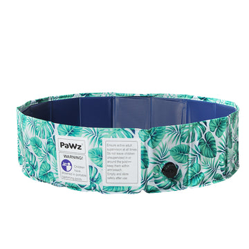 PaWz 100cm Portable Pet Swimming Pool Kids Dog Washing Bathtub Outdoor Foldable PaWz